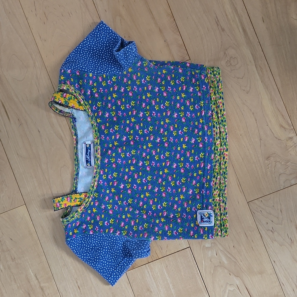 Vintage Made in Italy floral crop top